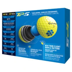 TaylorMade TP5 Golf Balls -Optimal Golf Store 2021tp5ballsyellow3