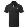 Adidas Drive Primegreen Golf Polo Shirt -Optimal Golf Store Adidas Drive Primegreen Golf Polo Shirt Black IA5446 Front