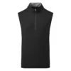 Adidas Elevated 1/4 Zip Golf Vest -Optimal Golf Store Adidas Elevated 1 4 Zip Golf Vest Black IB4542 Front