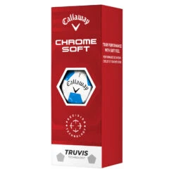 Callaway Chrome Soft Truvis Golf Balls -Optimal Golf Store Callaway 2022 Chrome Soft Truvis Golf Balls White Blue Yellow 4
