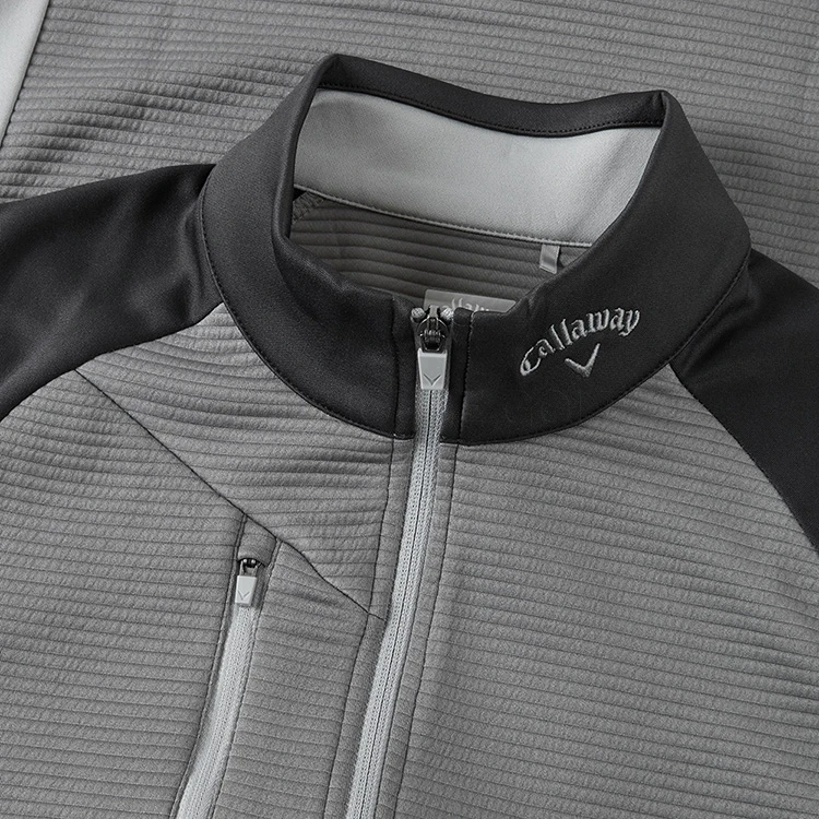Callaway Blocked Ottoman Fleece 1/4 Zip Golf Sweater - Image 2