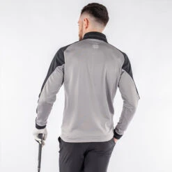 Galvin Green Daxton Insula Golf Pullover -Optimal Golf Store Galvin Green AW22 DAXTON G124270 SHARKSKIN BLACK WHITE model 3