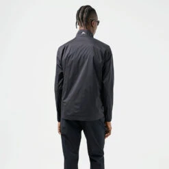 J.Lindeberg Ash Light Packable Golf Wind Jacket -Optimal Golf Store J.Lindeberg SS22 Ash Light Packable Golf Jacket GMOW05618 9999 Code WTLIN024 M Black White Model 3