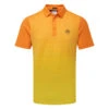 J.Lindeberg Lowell Golf Polo Shirt 1 J.Lindeberg Lowell Golf Polo Shirt -Optimal Golf Store J.Lindeberg SS23 Lowell Slim Fit Polo GMJT07524 I068 SHLIN192 Russet OrangeBlazing Yellow Front