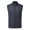J.Lindeberg Kenny Hybrid Thermal Golf Wind Vest -Optimal Golf Store J.Lindeberg AMOW08166 6855 M Kenny Hybrid Vest JL Navy WTLIN038 Front
