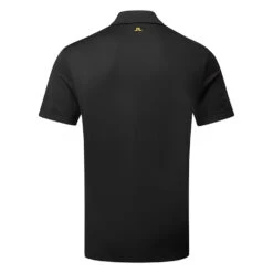 J.Lindeberg Diamond Golf Polo Shirt -Optimal Golf Store J.Lindeberg GMJT06475 9999 M Diamond Regular Fit Polo Black Back