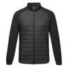 J.Lindeberg Kenny Hybrid Thermal Golf Wind Jacket -Optimal Golf Store J.Lindenberg Kenny Hybrid Jacket AMOW08165 9999 WTLIN042 Black Front