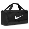 Nike Brasilia 9.5 Medium Golf Duffle Bag -Optimal Golf Store Nike Brasilia 9.5 Medium Duffle Bag Black White 1
