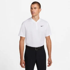 Nike Dry Victory Blade Golf Polo Shirt -Optimal Golf Store Nike SS22 Dry Victory Blade Polo Shirt DH0838 100 Code SHNIK772 White Black model 1