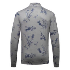 Puma Cloudspun Lowlands 1/4 Zip Golf Popover -Optimal Golf Store Puma Cloudspun Lowlands 1 4 Zip Golf Popover Quiet Shade Heather 537067 02 SWPUM258 Back