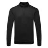 Under Armour Fleece 1/4 Zip Golf Sweater -Optimal Golf Store Under Armour AW22 1 4 Zip Sweater 1373358 001 SWUND171 XL Black Black Front