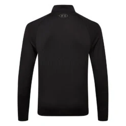 Under Armour Tech 2.0 1/2 Zip Golf Sweater -Optimal Golf Store Under Armour AW19 Tech 2.0 1 2 Zip Sweater 1328495 001 Code SWUND087 Black Charcoal back