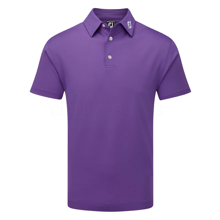 FootJoy Stretch Pique Solid Golf Polo Shirt 3 FootJoy Stretch Pique Solid Golf Polo Shirt